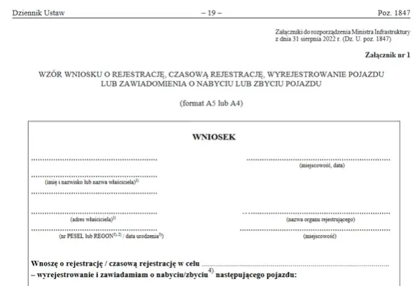 Jak wypełnić wniosek o przerejestrowanie auta: Praktyczny wzór