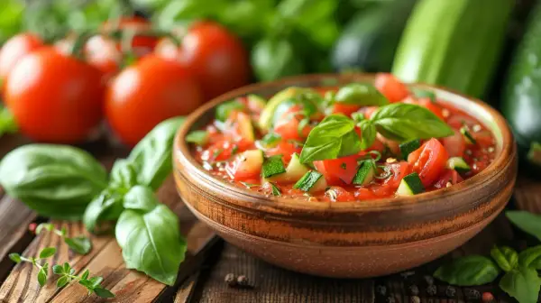Sos do pizzy z cukinii, pomidorów i świeżych ziół