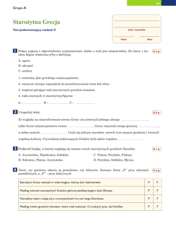 Test wiedzy o starożytnej Grecji: Sprawdź, czy znasz sekrety antycznych dziejów!