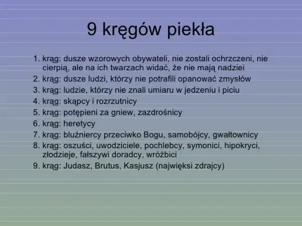 Jakie dusze trafiają do piekła i co je skazuje na potępienie?