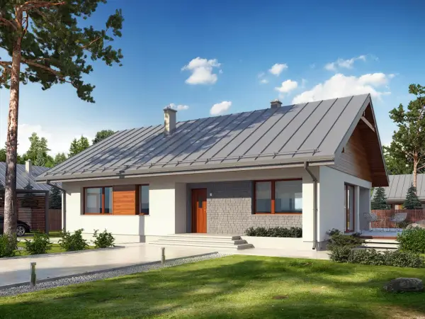 Projekt domu Endo drewniany: nowoczesny i energooszczędny dom