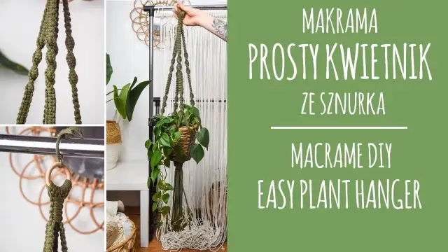 Kwietnik makrama kokon DIY: Prosta instrukcja krok po kroku