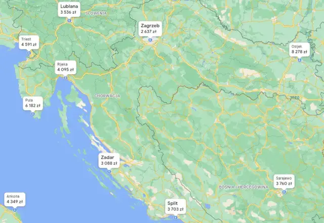 Najlepsza trasa do Zadaru: oszczędź czas i pieniądze w podróży