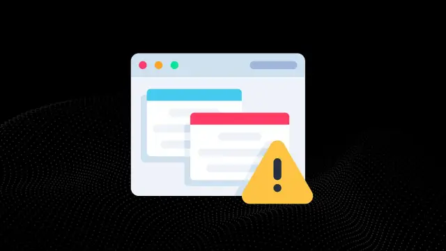Ostrzeżenie na ekranie komputera. To może być definicja adware, które wyświetla niechciane reklamy.
