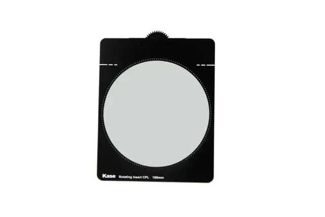Kase Rotating Insert CPL 100mm. Ten filtr cpl zastosowanie ma w fotografii krajobrazowej, redukując odblaski i poprawiając nasycenie kolorów.