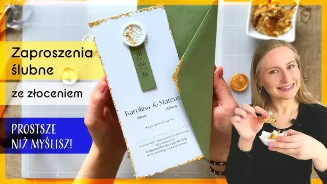 Złocenie zaproszeń DIY: 3 metody, by olśnić gości!