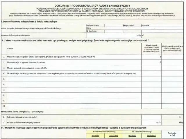 Czy audyt energetyczny jest obowiązkowy w programie Czyste Powietrze?