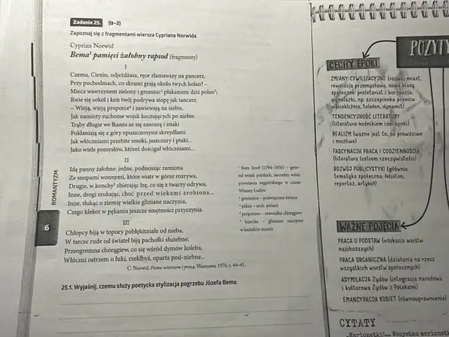 Bema pamięci żałobny rapsod: Norwid Odkryj sekrety wizji Bema