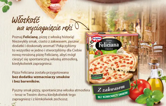 Pizza Feliciana: Ile piec, by była jak z pizzerii?