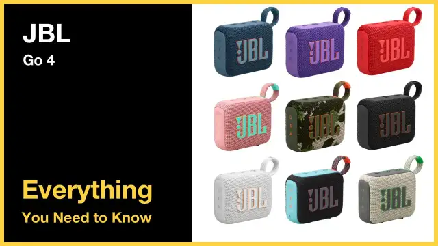 Ensemble de haut-parleurs portables JBL Go 4 en plusieurs couleurs vives. Parfait pour une connexion JBL facile et une musique partout.