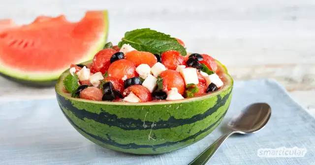 Melonen-Feta-Salat: Das beste Sommerrezept (einfach & erfrischend)