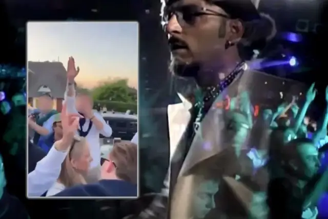 Koncertowy klimat z tłumem bawiącym się przy muzyce, a w tle widać fragmenty występu przypominającego styl **Gigi D'Agostino**.