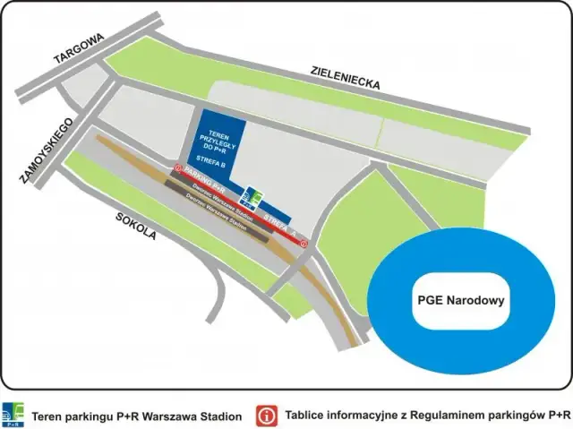 Parking przy stadionie Narodowym: Najlepsze miejsca parkingowe w okolicy