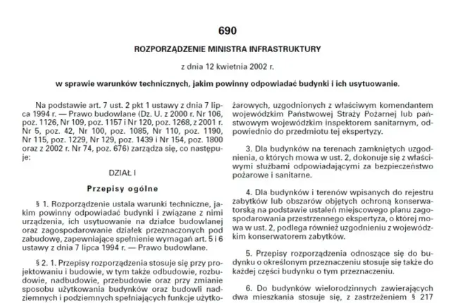 Jakim powinny odpowiadać budynki i ich usytuowanie zgodnie z przepisami?
