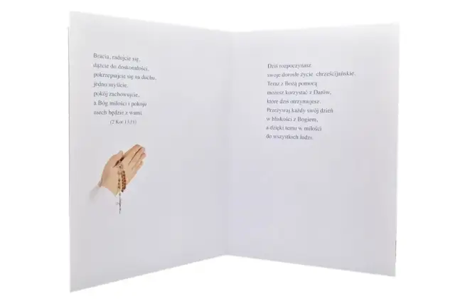 Kartka na bierzmowanie - Co napisać, by życzenia brzmiały naturalnie?