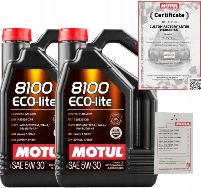 5W30 Motul 4L - najlepszy wybór dla Twojego silnika i oszczędności