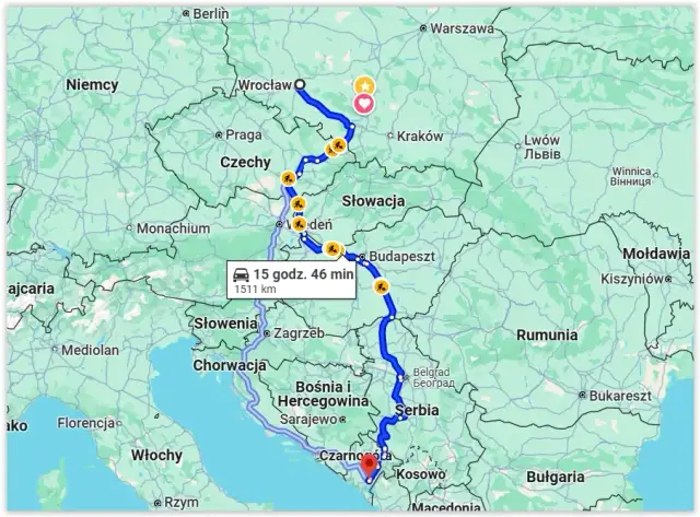 Ile się jedzie autokarem do Czarnogóry? Czas podróży i wskazówki