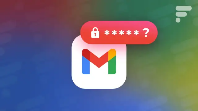 Icône Gmail avec un cadenas et des astérisques, symbolisant la difficulté à récupérer un compte Gmail mot de passe oublié.
