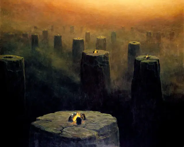 Malarstwo Beksiński: Odkryj mroczne piękno jego surrealistycznych wizji