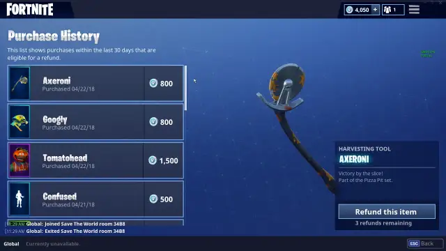 Jak zwrócić skina w Fortnite i uniknąć niepotrzebnych strat