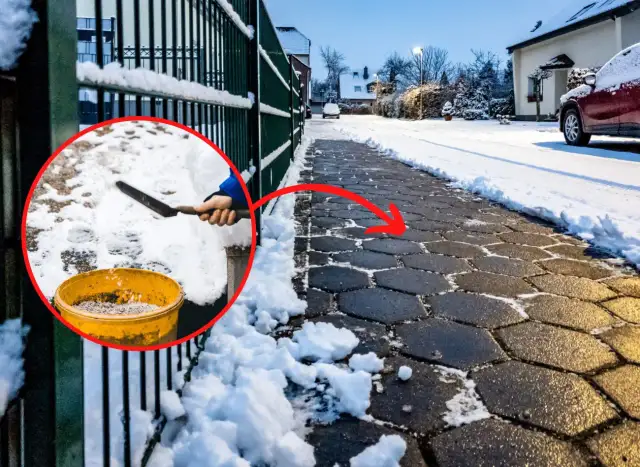 Czym posypywać chodniki zimą, aby uniknąć niebezpiecznych poślizgów?