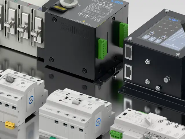 Nowe urządzenia elektryczne LSP. Dowiedz się, jak włączyć bezpiecznik, przełączając między zasilaniem głównym a awaryjnym.
