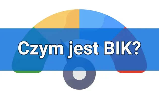 Kolorowy wykres z pytaniem "Czym jest BIK?".