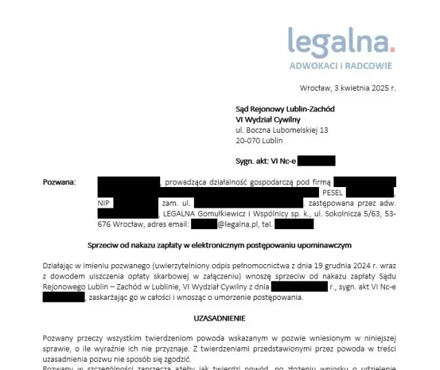 E-sąd nakaz zapłaty: Masz 14 dni! Jak złożyć sprzeciw?