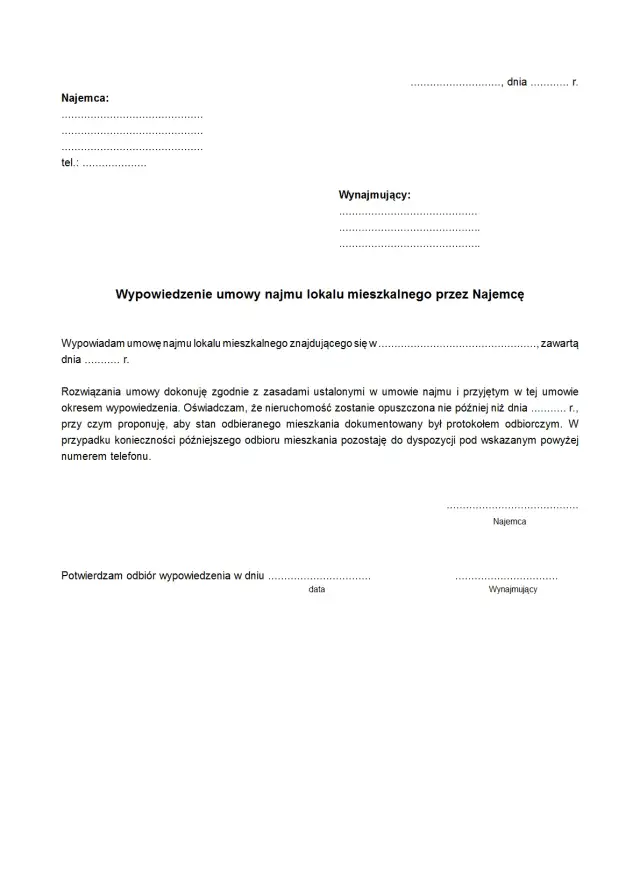 Jak napisać wypowiedzenie umowy najmu bez przykrych konsekwencji prawnych