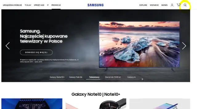 Szukasz informacji, jak zaktualizować oprogramowanie w telewizorze Samsung? Strona główna Samsunga prezentuje najczęściej kupowane telewizory w Polsce.