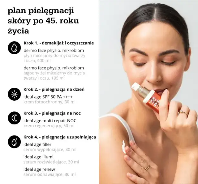 Skuteczna pielęgnacja cery po 45 roku życia - sprawdzone metody