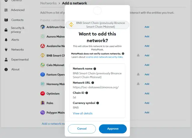 Jak dodać Binance Smart Chain do MetaMask i uniknąć problemów