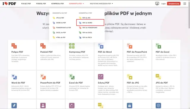 Konwersja PDF do WORD. Zapisz pliki PDF jako edytowalne dokumenty WORD, zachowując formatowanie.