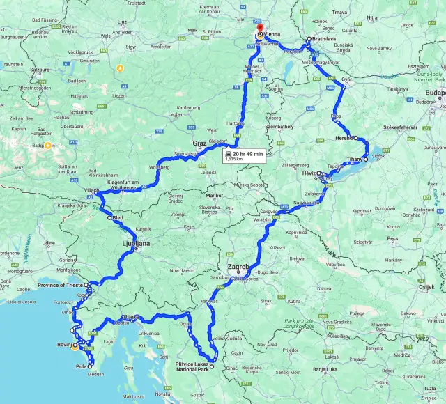 Trasa do Splitu: Austria czy Węgry? Porównanie i oszczędności