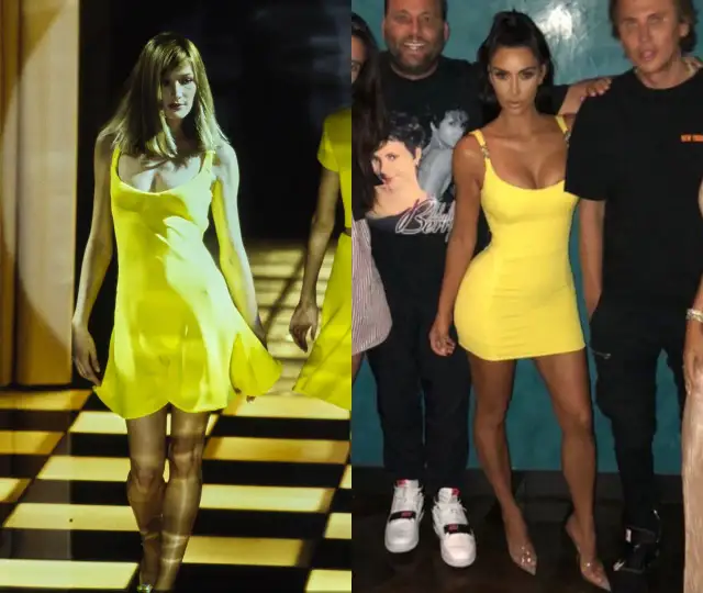 Kim Kardashian w vintage Versace: wyjątkowa sukienka, która zachwyca