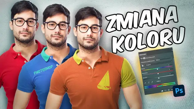 Photoshop: Zmień kolor ubrania realistycznie! Krok po kroku
