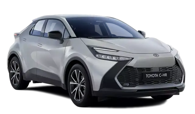 Nowy Toyota C-HR w kolorze srebrnym. Zastanawiasz się, co oznacza CNG i hybryda? To przyszłość motoryzacji!
