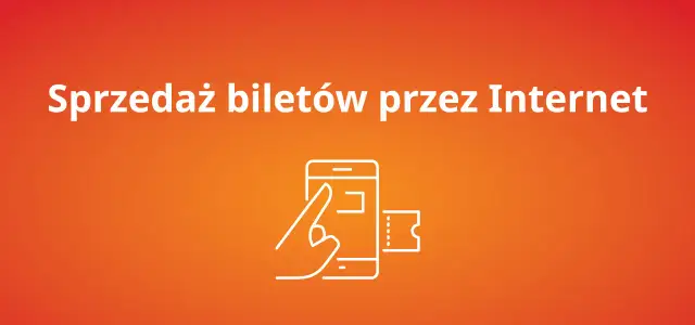 Grafika przedstawia ikonę dłoni wskazującej na ekran telefonu komórkowego oraz bilet.