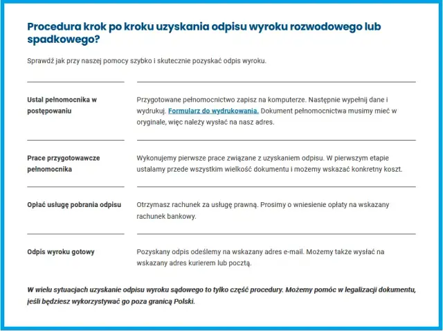 Jak szybko i bez stresu uzyskać odpis wyroku rozwodowego w sądzie