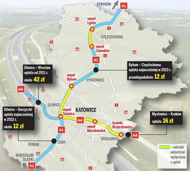 Gdzie są bramki na autostradzie A1? Opłaty i lokalizacje bez niespodzianek