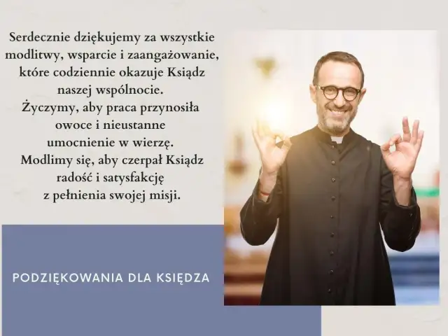 Jak podziękować księdzu? Taktownie, szczerze - gotowe teksty