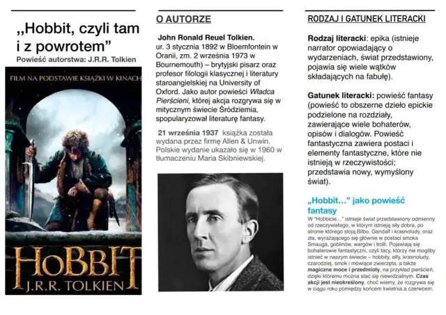 John Ronald Reuel Tolkien, autor "Hobbita", który napisał tę fantastyczną opowieść.