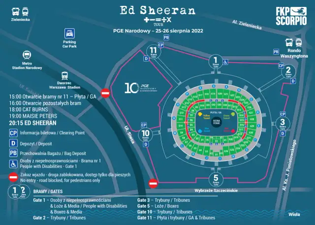 Ile trwa koncert Eda Sheerana? Pełny harmonogram i porady