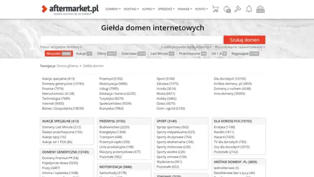 Giełda domen internetowych. Znajdź idealną domenę dla swojego biznesu. Handel domenami to nasza specjalność.