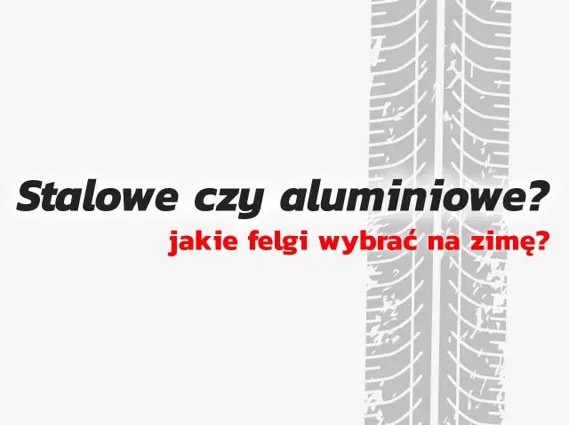 Stalowe czy aluminiowe? Pytanie, jakie felgi wybrać na zimę, jest kluczowe dla bezpieczeństwa. W tle bieżnik opony.