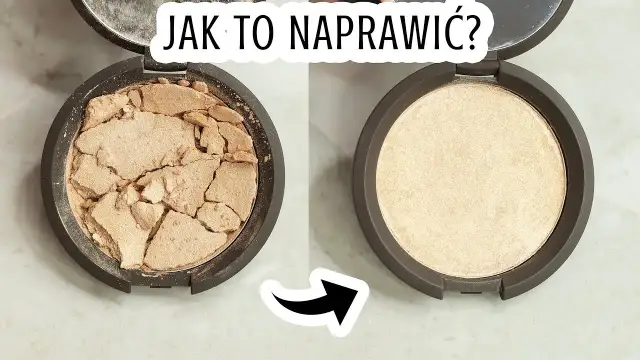 Napraw pokruszony rozświetlacz bez alkoholu proste triki!