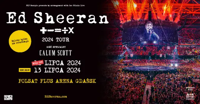 Ile trwa koncert Eda Sheerana? Harmonogram i supporty