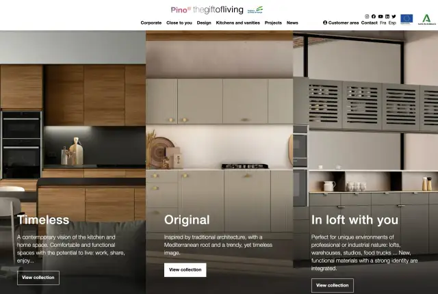 Muebles de cocina fabricantes: diseños modernos y funcionales. Explora colecciones atemporales, originales y de estilo loft.