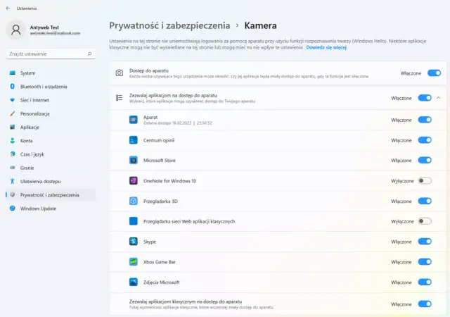 Ustawienia prywatności kamery w systemie Windows. Dowiedz się, jak zrobic zdjecie kamerka, zarządzając dostępem aplikacji.
