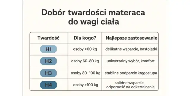 Materac dla seniora: Jaka twardość H2/H3? Zdrowy sen bez bólu